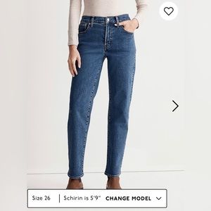 The Perfect Vintage Straight Jean in Bright Indigo Wash: Instacozy Edition